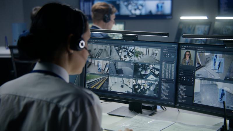 Monitoring centre receiving lone worker alarms