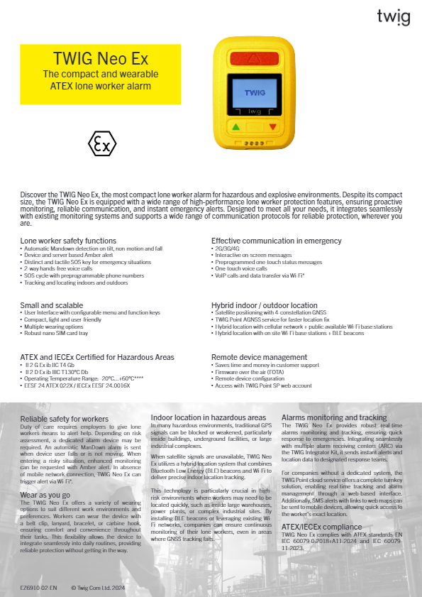 TWIG Neo Ex Datasheet EZ6910-EN