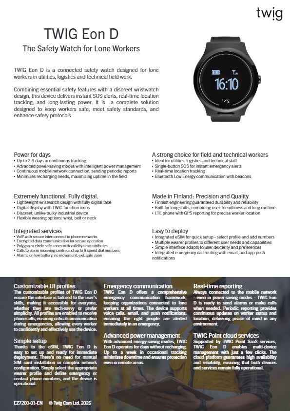 TWIG Eon D Datasheet EZ7200-EN