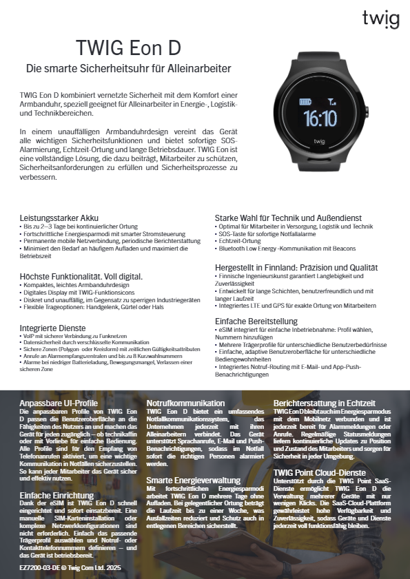 TWIG Eon D Datenblatt EZ7200-DE