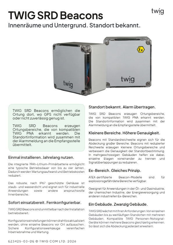 TWIG SRD Beacon Datenblatt EZ3425-DE