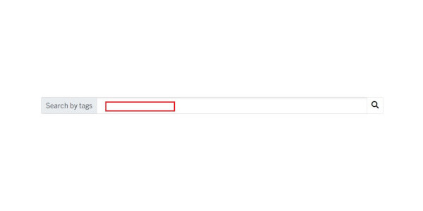 Start your search by selecting tags in the field above. You can narrow down your search using predefined tags and then click the magnifying glass icon to view the results.